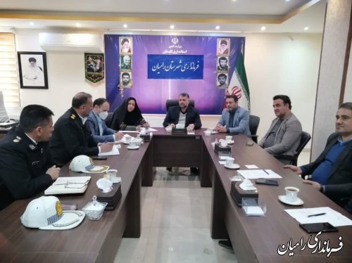 جلسه شورای ترافیک شهرستان رامیان تشکیل شد