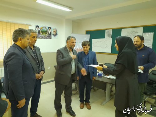 بازدید فرماندار رامیان از شبکه بهداشت و درمان شهرستان 