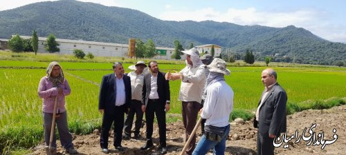 بازدید فرماندار رامیان از پروژه آب رسانی به روستای رخشانی