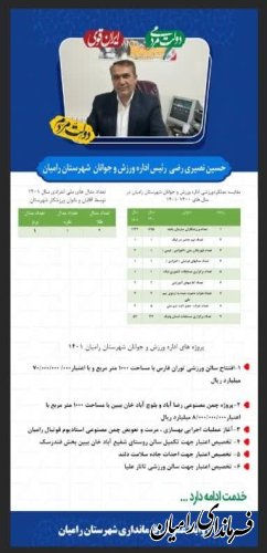 گزارش دستاوردهای دولت سیزدهم در شهرستان رامیان منتشر گردید