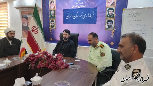 دیدار فرمانده انتظامی شهرستان رامیان با فرماندار