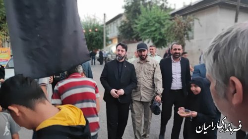 برپایی خیابان اربعین در شهر رامیان
