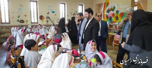 ویژه برنامه روز جهانی کودک در کانون پرورش فکری رامیان برگزار شد 