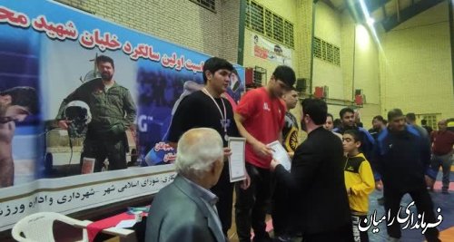 برگزاری مسابقات کشتی آزاد و فرنگی انتخابی استان در رامیان 
