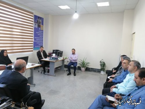 برگزاری جلسه هماهنگی کمیته های ستاد انتخابات شهرستان رامیان