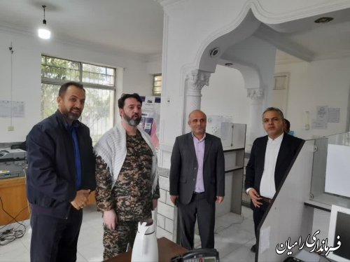  فرماندار شهرستان رامیان به صورت سرزده از مدریت امور آب شهرستان بازدید کرد