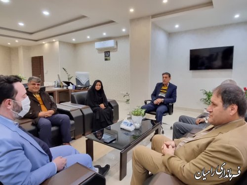 دیدار اعضای شورای اسلامی شهرستان با فرماندار شهرستان رامیان