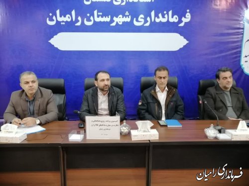 برگزاری کمیسیون برنامه‌ریزی هماهنگی و نظارت بر مبارزه با قاچاق کالا و ارز شهرستان رامیان 