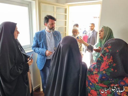 افتتاح متمرکز مسکن محرومین در شهرستان رامیان