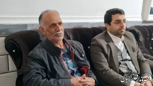 دیدار فرماندار شهرستان رامیان با محمد باقر بیانی و امیر بارانی از ایثارگران شهر خان ببین 