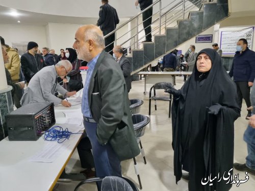 توزیع صندوق های اخذ رای شهرستان رامیان