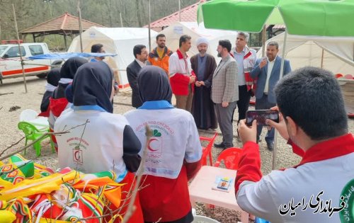 کمپ نوروزی شهید اشجاری در پارک جنگلی شیرآباد افتتاح شد 