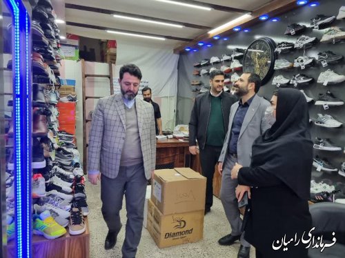 فرماندار شهرستان رامیان بازار شب عید را به صورت میدانی رصد کرد 