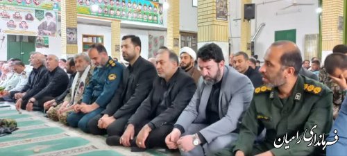 مراسم گرامیداشت شهید جمهور آیت‌الله رئیسی و همراهانش در شهر رامیان برگزار شد