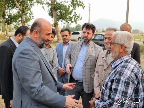 بازدید معاون استاندار گلستان از مراحل ساخت المان خلبان شهید محمد جواد بای