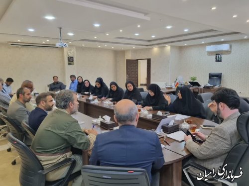 برگزاری جلسه مشترک کمیته اطلاع رسانی و سیاسی ستاد انتخابات شهرستان رامیان